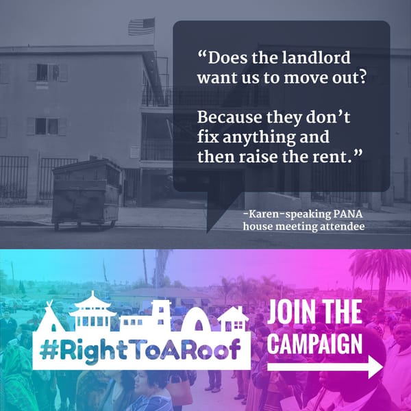 PANA Statement on Convention Center, Homelessness and Affordable Housing